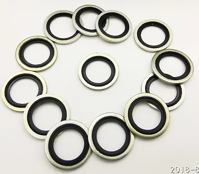 M6 Nitrile Rubber Bonded Dowty Seal Washer Roofing Hydraulic Self Centring  • £3.59