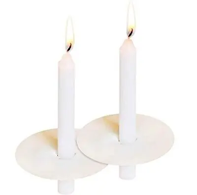 200 Church Candles With Drip Protectors - No Smoke Vigil Candles Memorial • $44.49