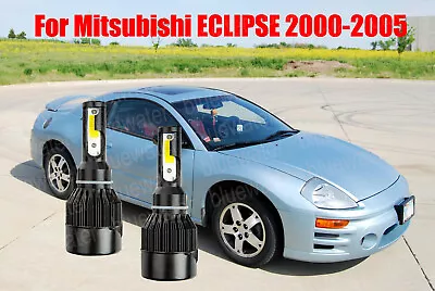 LED ECLIPSE 2000-2005 Headlight Kit H4/9003 6000K White CREE Bulbs HI/Low Beam • $25.96