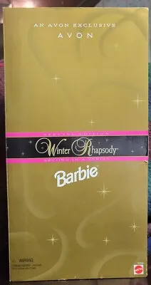 $18 • Buy Winter Rhapsody Barbie (1996) Avon Special Edition NRFB Vintage New