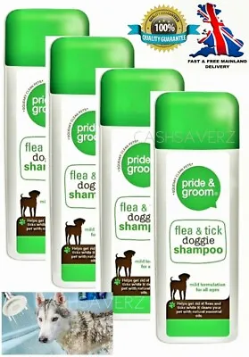 £6.25 • Buy  Pride And Groom Flea & Tick Dog Shampoo Conditioner Healthy Coat 300ml - 1800ml