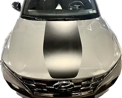 2022-up Hyundai Santa Cruz Single Rally Stripe Hood Only Vinyl Graphics Kit • $189.95