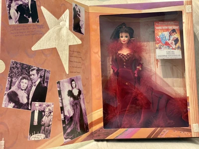 $87 • Buy Barbie Doll Scarlett O’Hara In Red Dress Ashley Wilkes Gone With The Wind Legend