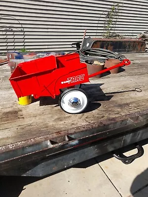 Vintage Murray Pedal Carpedal Tractor Red Dump Trac Trailer  Cartwagonrare • $186