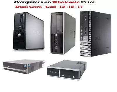 CHEAP FAST DESKTOP Computer DELL HP ACER RM STONE IBM I3 I5 WiFi WINDOWS 10 • £149.99