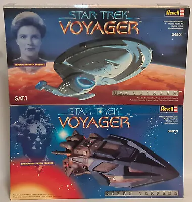 £100 • Buy Star Trek : Voyager & Kazon Torpedo Model Kits Made By Revell In 1995/6