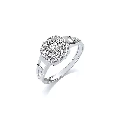 Sterling Silver Children's Round Ring With White Cubic Zirconia • £23.76