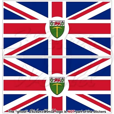 RHODESIA Southern Governor Flag Rhodesian Vinyl Decal Sticker 110mm (4.3 ) X2 • $7.35