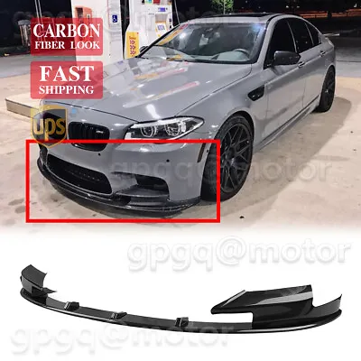 For BMW F10 M5 Sedan 12-2016 MP Style Front Carbon Fiber Bumper Splitter Lip Kit • $118.99