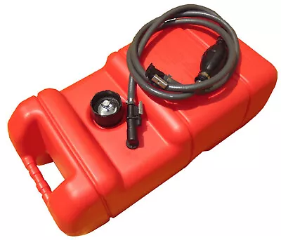 22 Litre OUTBOARD FUEL TANK - YAMAHA FUEL LINE + GAUGE - Boat Portable Petrol • $154