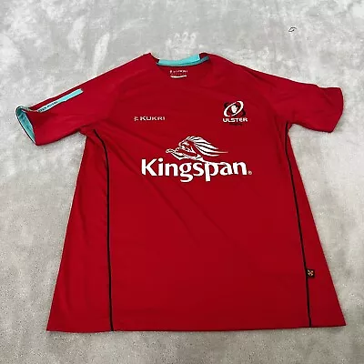 Kukri Ulster Rugby Shirt Mens Large Red Kingspan • £24.99