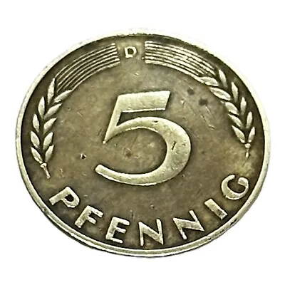 1950-D Germany 5 Pfennig Circulated • $25