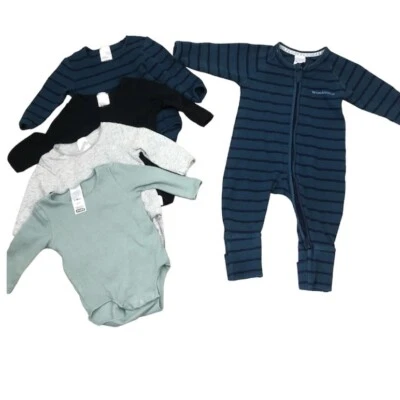 Bonds Zippy & Bodysuits Sz 0-3 Months Boys 5 Pieces Q1 • $35