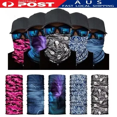 Sunscreen Mix Theme Cycling Neckerchief Bandanas Fabric Motorcycle Face Masks Au • $7.85