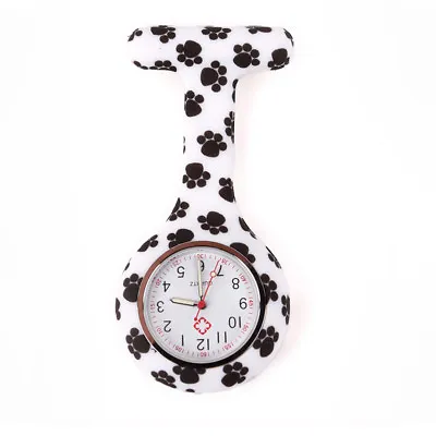 Paw Prints Silicone Nurse Watch Brooch Tunic Fob Nursing Nurses Pendant Quartz • $11.95