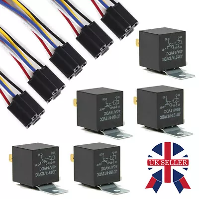 £10.69 • Buy 12V Automotive Changeover Relay 40A 5-Pin SPDT Switching Relays