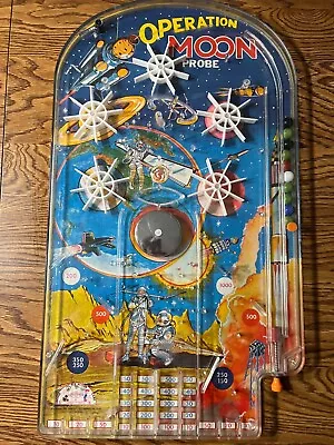 Vtg 1960s Operation Moon Probe Pinball Game - Missing A Few Plastic Pieces • $10