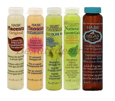 £3.99 • Buy Hask Placenta Leave-In Conditioning Hair Treatments 18 Ml