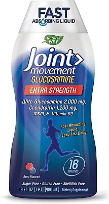 Nature's Way Joint Movement Glucosamine Extra Strength Berry Flavor 16 Fl Oz-Au • $49.49