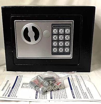 Electronic Safe Box For Money With Digital Keypad & Key Black • $40