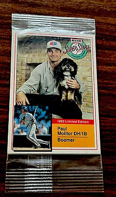 Paul Molitor / Tom Glavine Milk Bone SuperStars 1993 Limited Edition SEALED Pack • $7.95