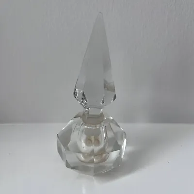 Cut Crystal Perfume Bottle VINTAGE • $26.99