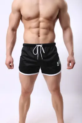 Mens Sports Shorts Soft Breathable Low Rise Running Training Workout Gym Pants • $20.92