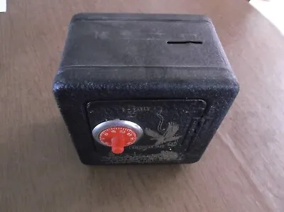 Vtg  Early American Safe /Bank Metal Combination Superior Toy & Mfg. Co. Tin • $15