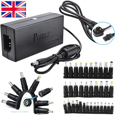 96W Universal DC Connectors Plug Kit Power Supply Adapter Charger For PC Laptop • £9.95