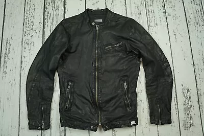 Diesel Mens Jacket Biker Sheep Leather Sheepskin 100% Authentic Size M • $130