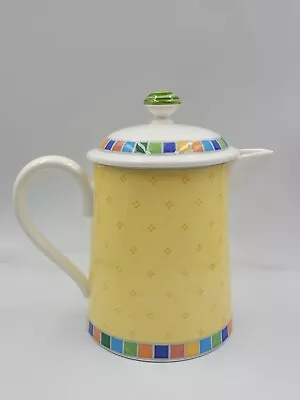 Vintage Villeroy & Boch Twist-Alea Limone Lidded Coffee Pot Retired Pattern  • $45