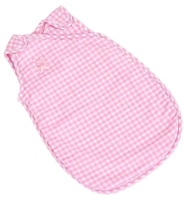 Pink Gingham Sleeping Bag With Fleece For 12-14 Inch My Little Baby Born Doll • £9