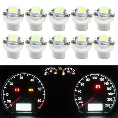 10pcs T5 B8.5D Gauge LED Light Car Dashboard Instrument Cluster Gauge Bulbs • $6.19