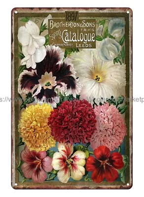 Bathroom Wall Decor Seed Catalogue Brotherton And Sons Metal Tin Sign • $15.88