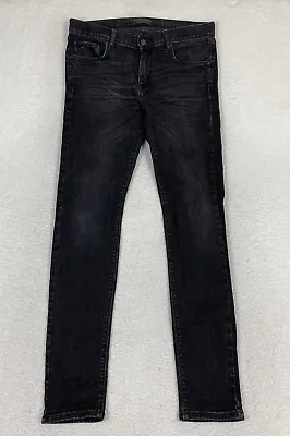 J Lindeberg Damien Mid Rise Skinny Jeans Black Men's 34x34 Cotton Golf • $24.88