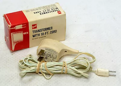 GAF Transformer With 10' Cord No 2052 ~ For Pana Vue And View Master (BIN T5) • $12.95