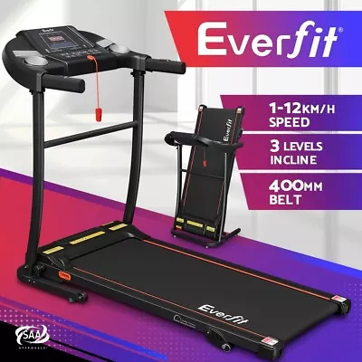 Everfit Treadmill Electric Incline Home Gym Exercise Machine Fitness 400mm • $359.95