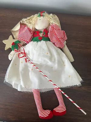 VTG Mary Engelbreit INSPIRED ANGEL Doll HANDMADE 1990S SOFT BODY CHRISTMAS EUC • $19.99