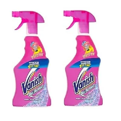 Vanish Oxi Action Spray Fabric Stain Remover 500ml Pack Of 2 • £10.99
