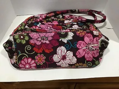 VERA BRADLEY   Mod FLORAL  PINK Multi Color Floral Handbag BEAUTIFUL • $18