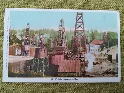 C1905 Oil Wells In Los Angeles Cal. E.P. Charlton & Co • £2.50