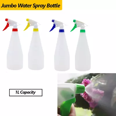 1L Water Spray Bottle Trigger Plastic Dispenser Flower Plant Garden Spray Mist • $13.95