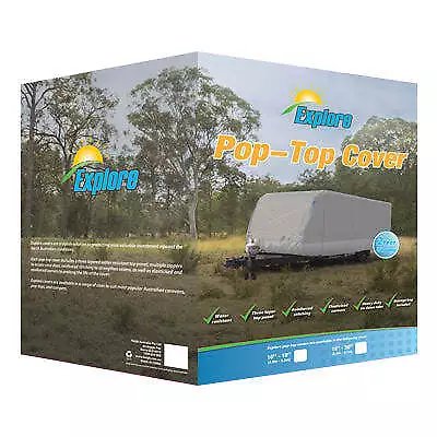 Explore Pop-Top Caravan Cover 16Ft - 18Ft 4.8M - 5.4M Three Layer Water Resistan • $309