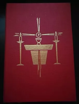 English Latin Sacramentary 1970 Vintage Missal Catholic Book Publishing Pulpit • $30