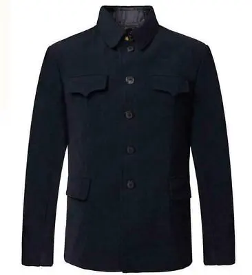 Ethnic Men's Tunic Jacket Outwear Tang Suit Mao Chinese Blazer Lapel Coat Casual • $42.83