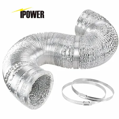 IPower 4  Inch Non-insulated Flexible Aluminum Air Ducting Dry Ventilation Hose • $20.99