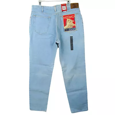 Vintage 90s MUSTANG Light Wash Jeans Mens 36 X 32 NWT Relaxed Fit 415 As-Is • $29.99