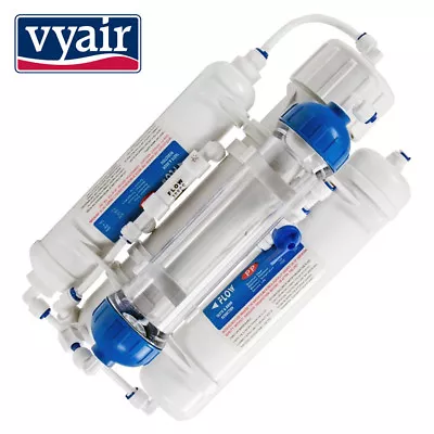 £55.99 • Buy 4 Stage Reverse Osmosis System Water Filter Aquarium 50GPD RO Unit DI Resin