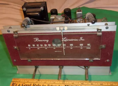 Browning Laboratories 10-Tube Audio FM Tuner/Preamp Mono/Hi Fi Clean! (1951) • $79.99