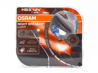 OPEN BOX HB3 9005 Osram Night Breaker Laser Halogen Headlight Bulbs MC172 • $25.99